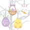 Big Dot of Happiness Spring Easter Bunny - Happy Easter Decorations - Tree Ornaments - Set of 12